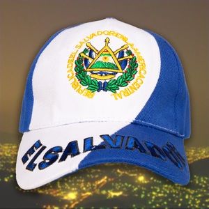 El Salvador Embroidered Hat - One Size Fits All